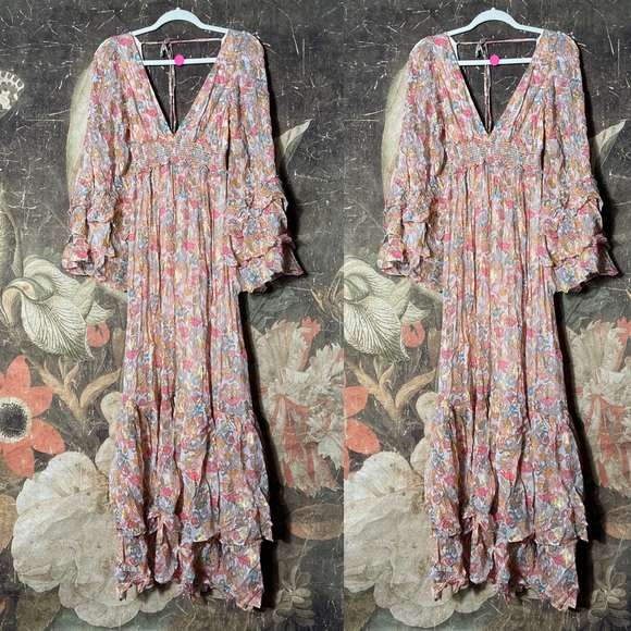 New Free People Ophelia Maxi Dress Size S $300 - Picture 6 of 7